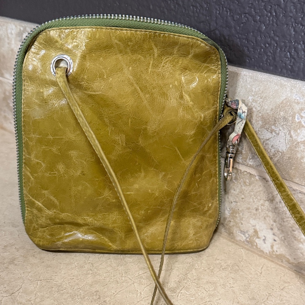 🌿 Latico Leather Crossbody Bag – Olive Green | Floral Lining